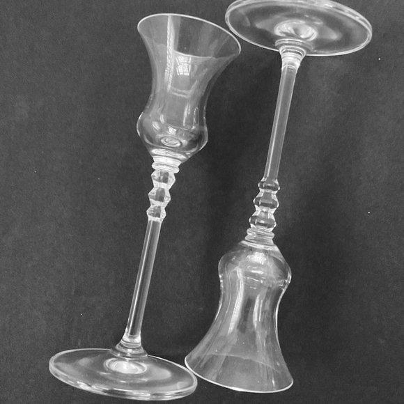 VINTAGE MIKASA "Sonata" Crystal Candlesticks EUC - Picture 2 of 5